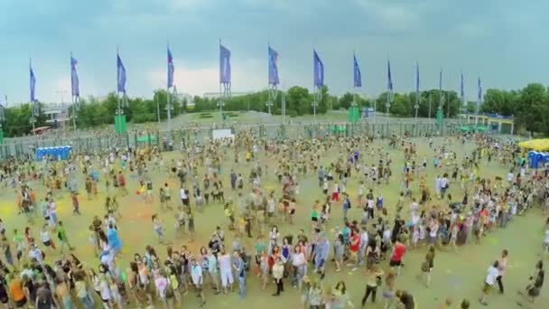 Hint boya Holi Festival — Stok video