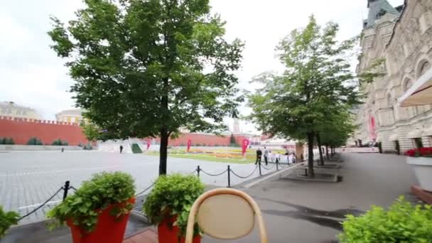 Sakız 120 yıldönümünde Kızıl Meydan ve ziyafetçiçekli — Stok video