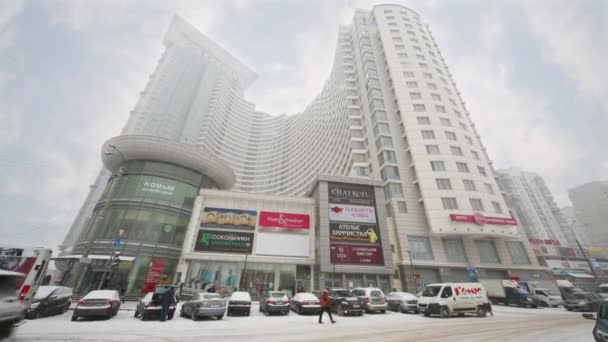 Bostadskomplex hus i Sokolniki byggd av Don Story Company — Stockvideo