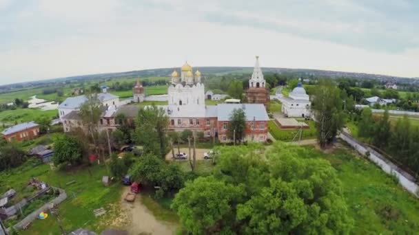 Можайский Лужецкий Ферапонт-Богородичный монастырь — стоковое видео