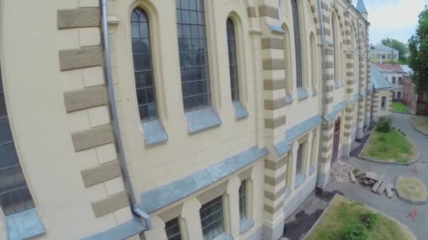 福音派路德会教堂的立面 — 图库视频影像