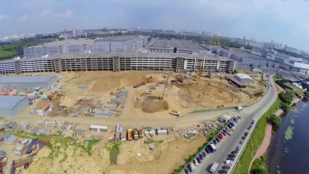 Cantiere del centro commerciale — Video Stock