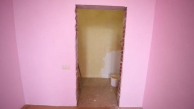 Hareket görünümü iki inşaatçılar 