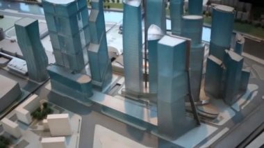 Moskova şehir gökdelenlerin modeli