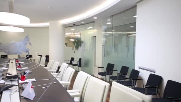 Sala de reuniões de Moscow Exchange . — Vídeo de Stock