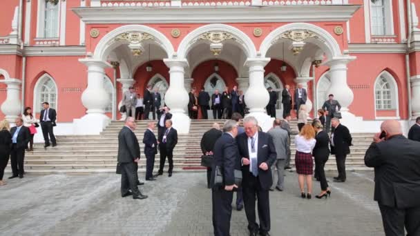 Асамблеї, Конгресу промисловців та підприємців — стокове відео