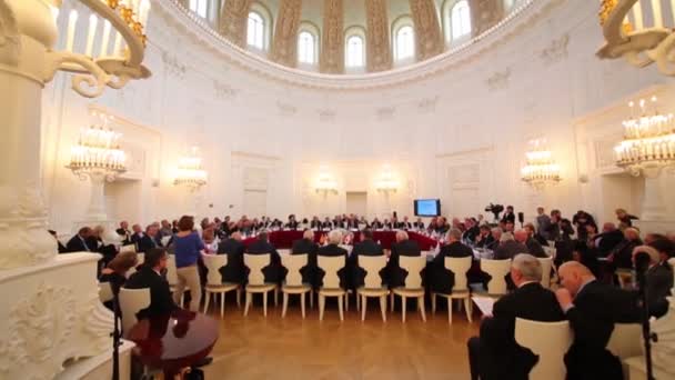 Asamblea del Congreso de Industriales y Empresarios — Vídeo de stock