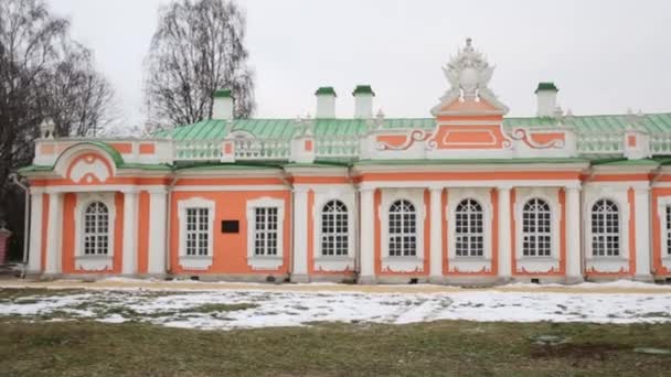Дворец в имении графа Петра Шереметева — стоковое видео