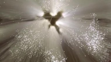 Beyaz iplik fiber optik lamba 