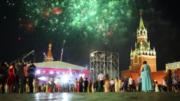 Red Square at Graduate-2013. — Stock Video