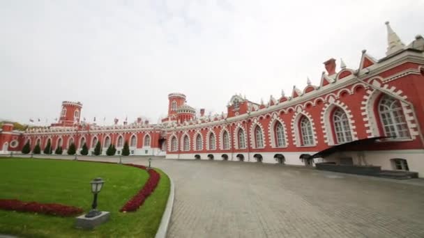 Park gebied in Petroff paleis in Moskou — Stockvideo