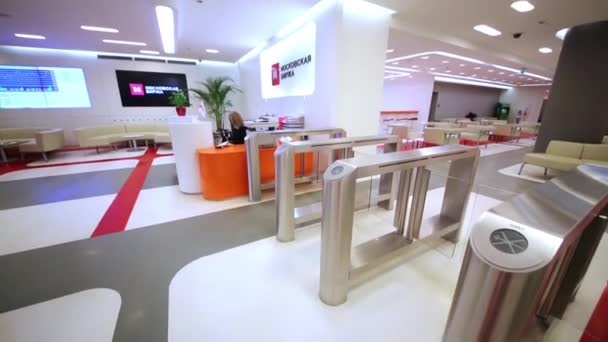 Sala de recepción en Moscú Exchange . — Vídeo de stock