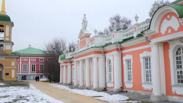 Здания имения графа Петра Шереметева — стоковое видео