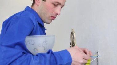 Mavi işçi Aplikler ayarlar