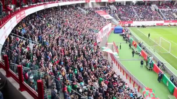 Campo en el estadio Locomotora — Vídeo de stock