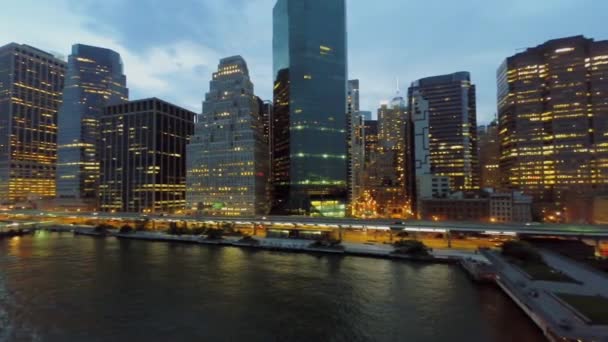 East River Drive z ruchem — Wideo stockowe