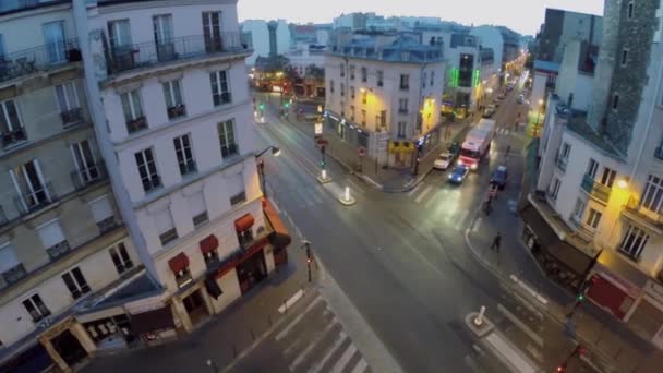 Rue La Fayette y Rue Louis Blanc — Vídeo de stock