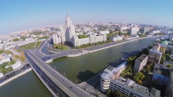 Bolshoy Ustyinsky bridge — Wideo stockowe