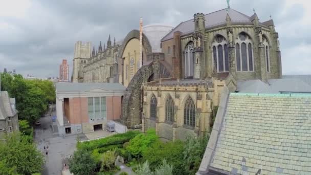 Gebäude der Kathedrale des Heiligen Johannes des Göttlichen — Stockvideo