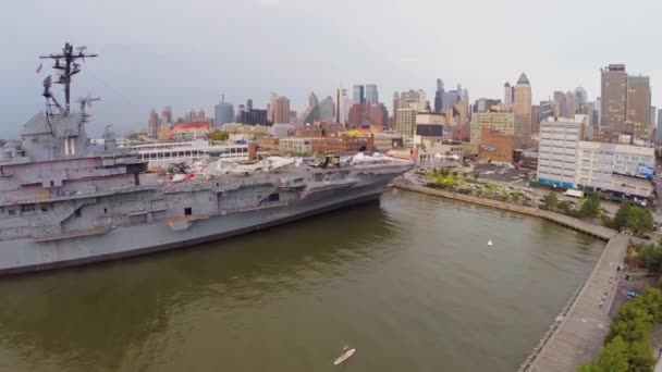 Музей на корабель Uss Intrepid — стокове відео