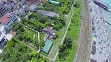 Birçok kişi ile Güney şehri 