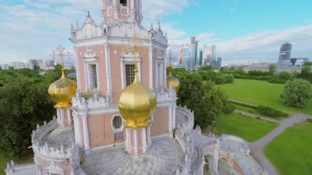 Kilise Pokrova Fili olarak cephe — Stok video