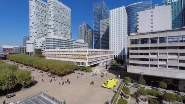 Centro de negócios La Defense — Vídeo de Stock