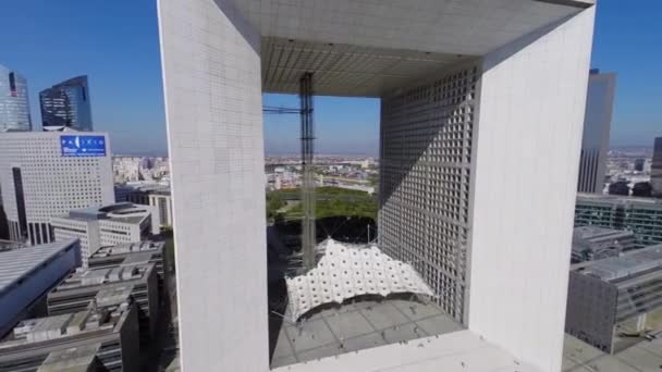 La Grande Arche De La Défense — Stockvideo