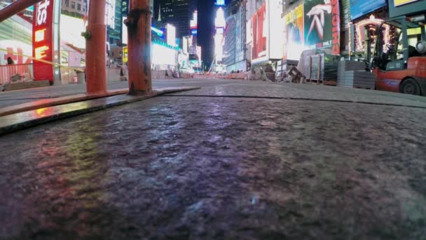 Times Square w nocy letniej — Wideo stockowe