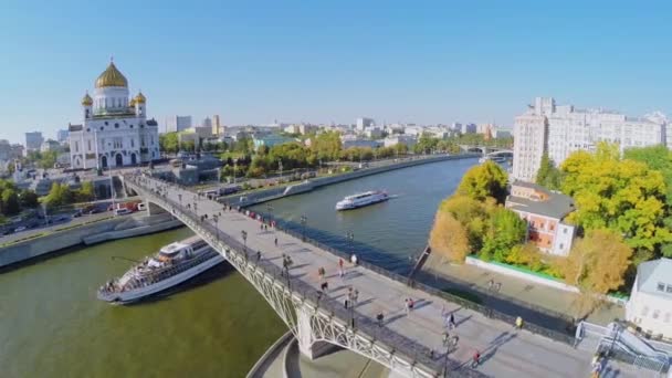 Hazarshiy-híd és rakpart — Stock videók