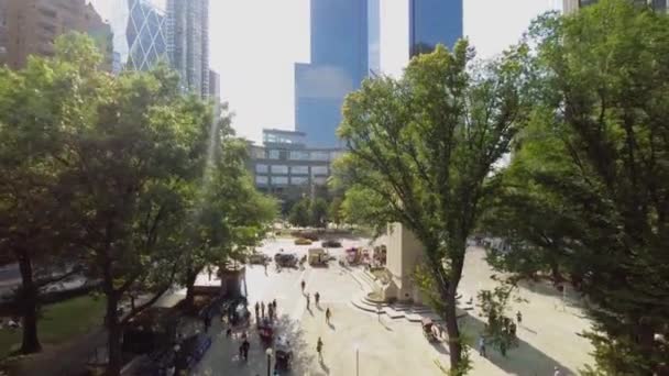 Columbus Circle'da şehir trafiği — Stok video