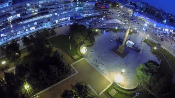 Tsvetnoy boulevard and Trubnaya square — Stock Video