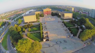 Philadelphia Sanat Müzesi ile townscape 