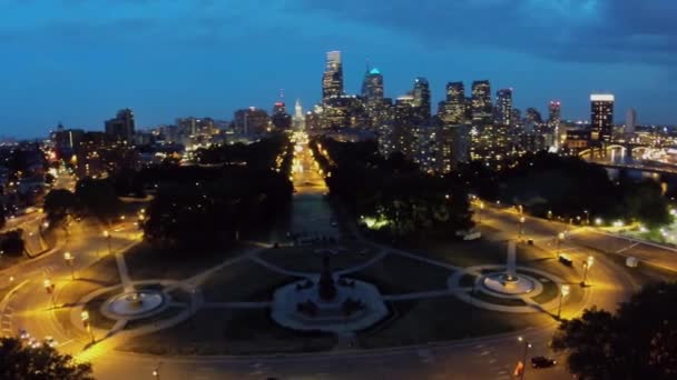 Paysage urbain avec Eakins ovale — Video