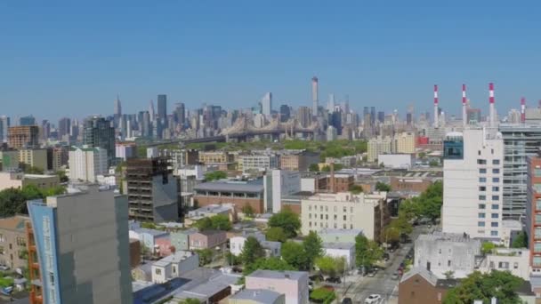 New York City met Ravenswood — Stockvideo