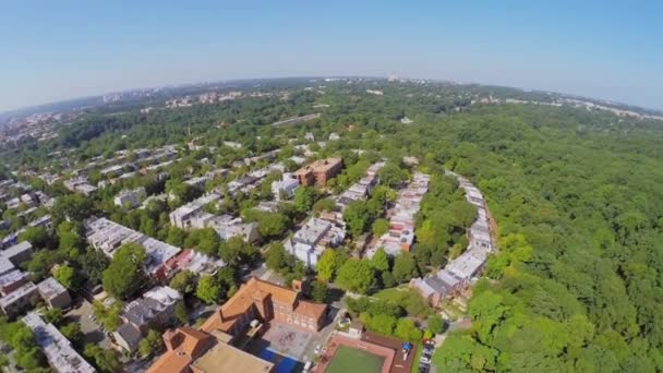 Washington DC con barrio residencial — Vídeo de stock