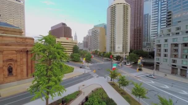 Benjamin Franklin Parkway — Vídeo de stock