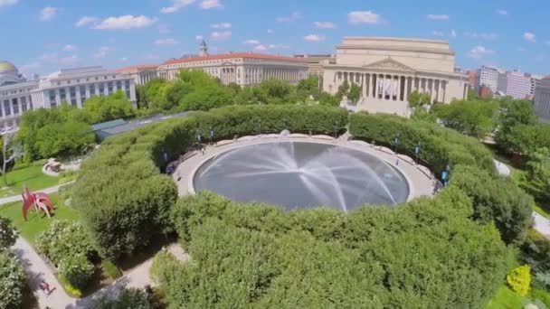 Fontein in National Gallery — Stockvideo