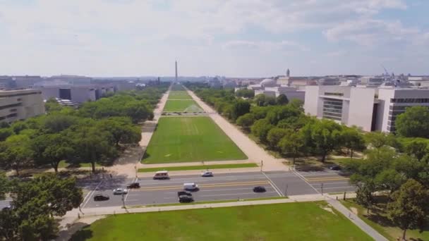 National Mall Washington Anıtı ile — Stok video