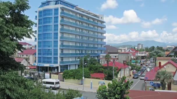 Hotel in Adler center — Stock Footage Hotel in Adler center Stock Footage
