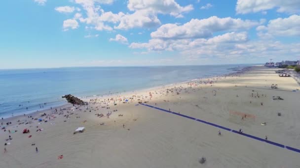 Burgers krijgen rust op Brighton Beach — Stockvideo