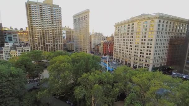 Madison plaza parque — Vídeo de stock