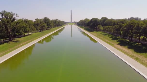 Monumento de Washington perto do Lincoln Memorial — Vídeo de Stock