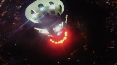 Kentsel sektör ve aydınlatmalı Coit Tower 