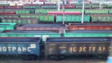 Soçi, Rusya demiryolu birçok trenler.