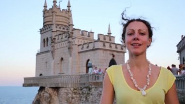 kadın yüzü eski castle Rock'da yakınındaki