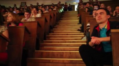 Moskova Devlet Üniversitesi oditoryum öğrencilerin
