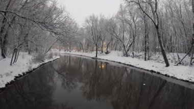 Elk Adası'nda parkta Jauza nehri 