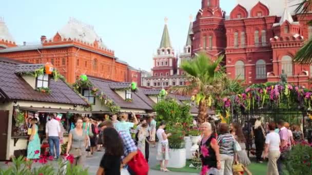 Люди на Московський фестиваль jam — стокове відео