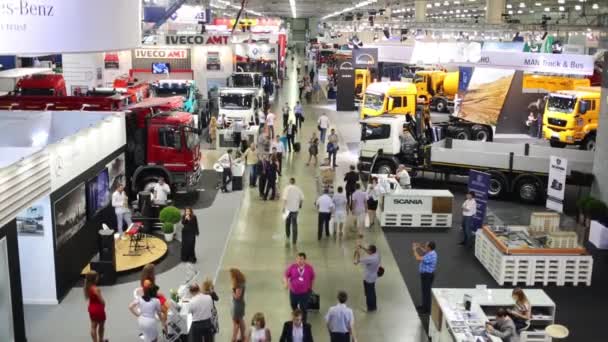 Výstava stavebních zařízení a technologií — Stock video